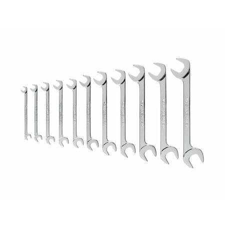 TEKTON Angle Head Open End Wrench Set, 11-Piece 1/4-3/4 in. WAE90110